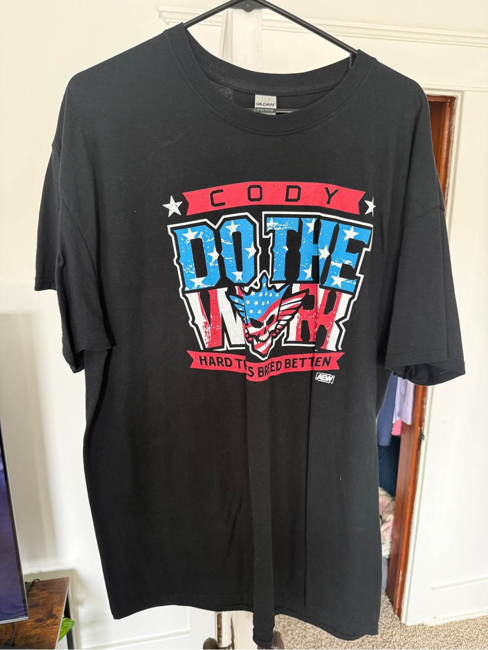 Cody Rhodes Men's Black Graphic Tee - 'Do The Work'
